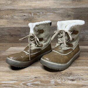 Skechers Sterling Lace-Up Tan Women's Boots Size 8.5